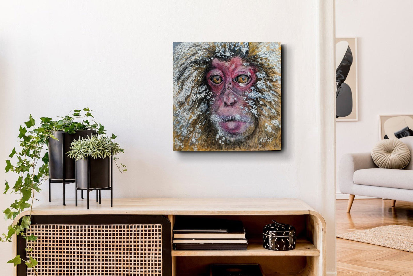 Frozen - Snow Monkey - Kelly Batsiokis Art