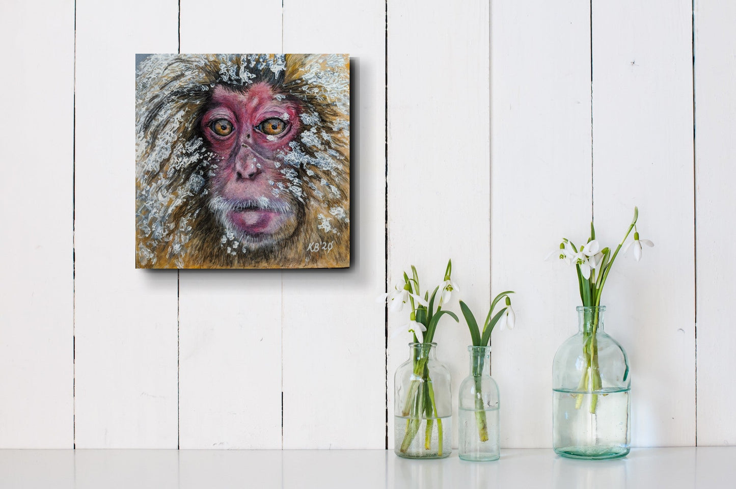 Frozen - Snow Monkey - Kelly Batsiokis Art