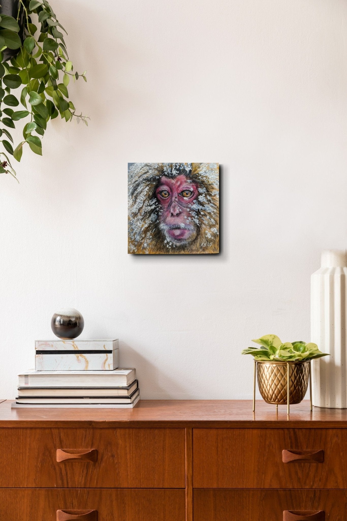 Frozen - Snow Monkey - Kelly Batsiokis Art