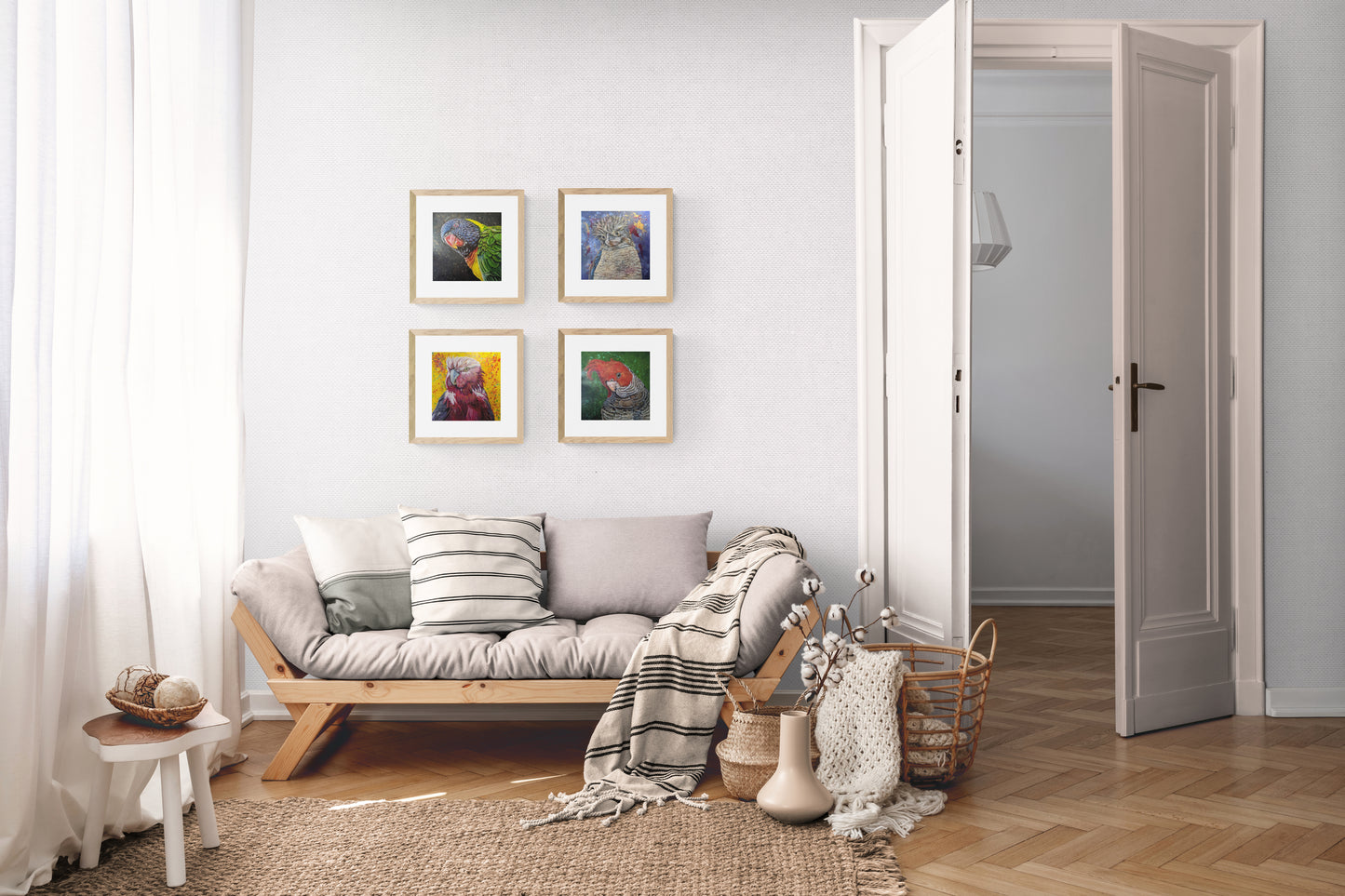 A collection of mini fine art prints by Kelly Batsiokis - please note they are sold in plastic sleaves and will require framing and you will have to buy the collection for this effect.