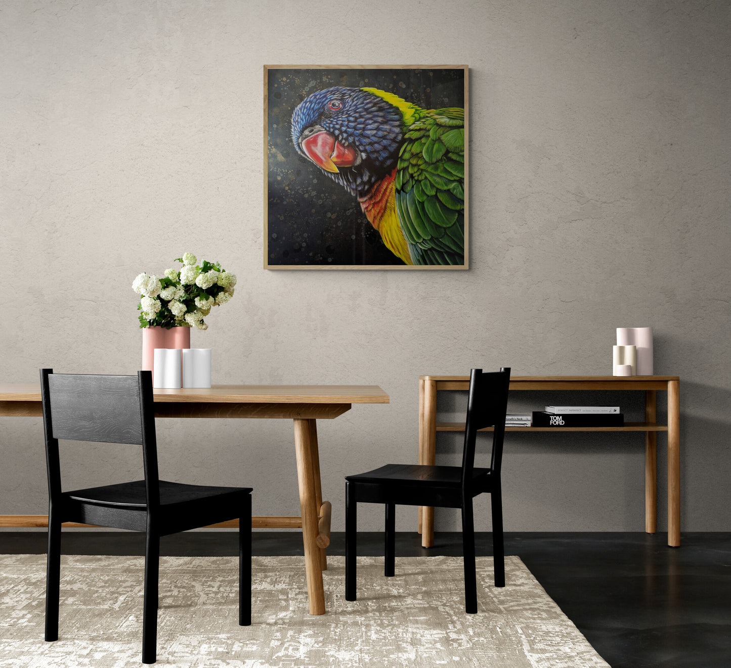 Shazza the Rainbow Lorikeet (Reproduction Print)