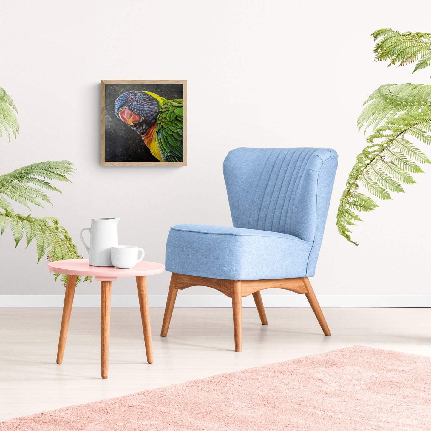 Shazza the Rainbow Lorikeet (Reproduction Print)