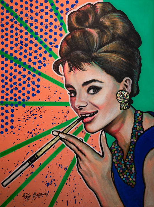 Audrey Hepburn - Kelly Batsiokis Art