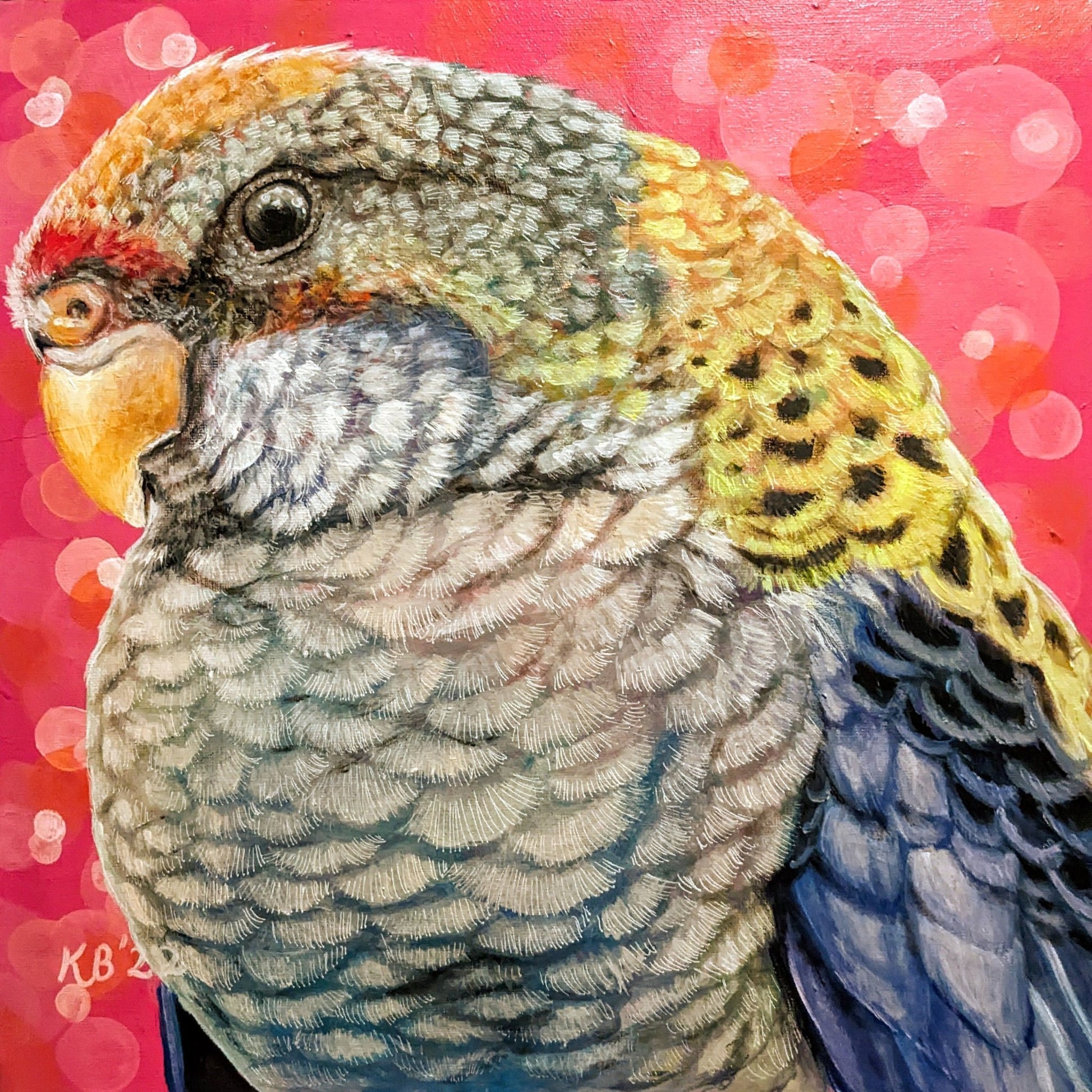 Blondie - Pale-headed Rosella - Kelly Batsiokis Art