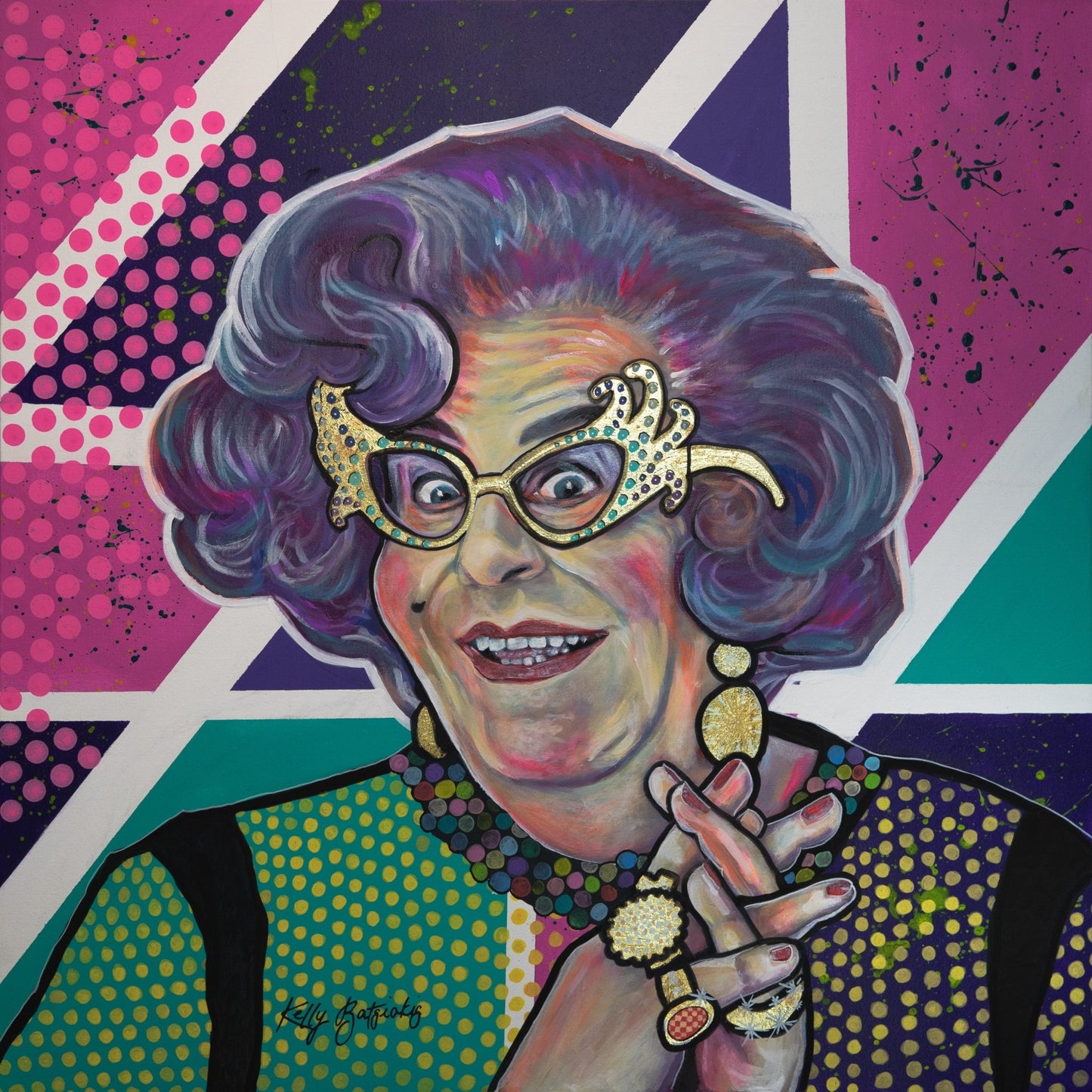 Dame Edna - Kelly Batsiokis Art