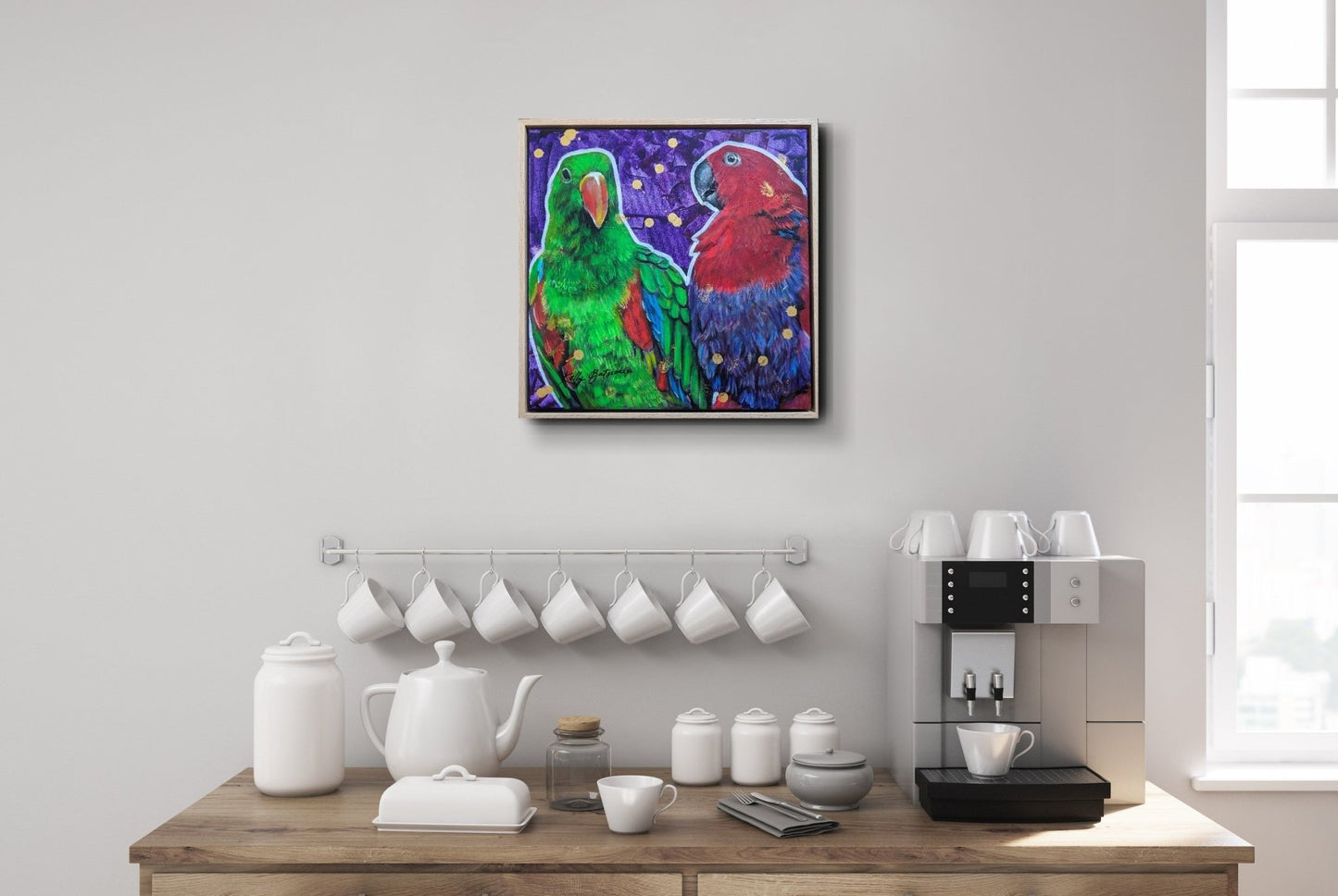 Eclectus Couple - Kelly Batsiokis Art