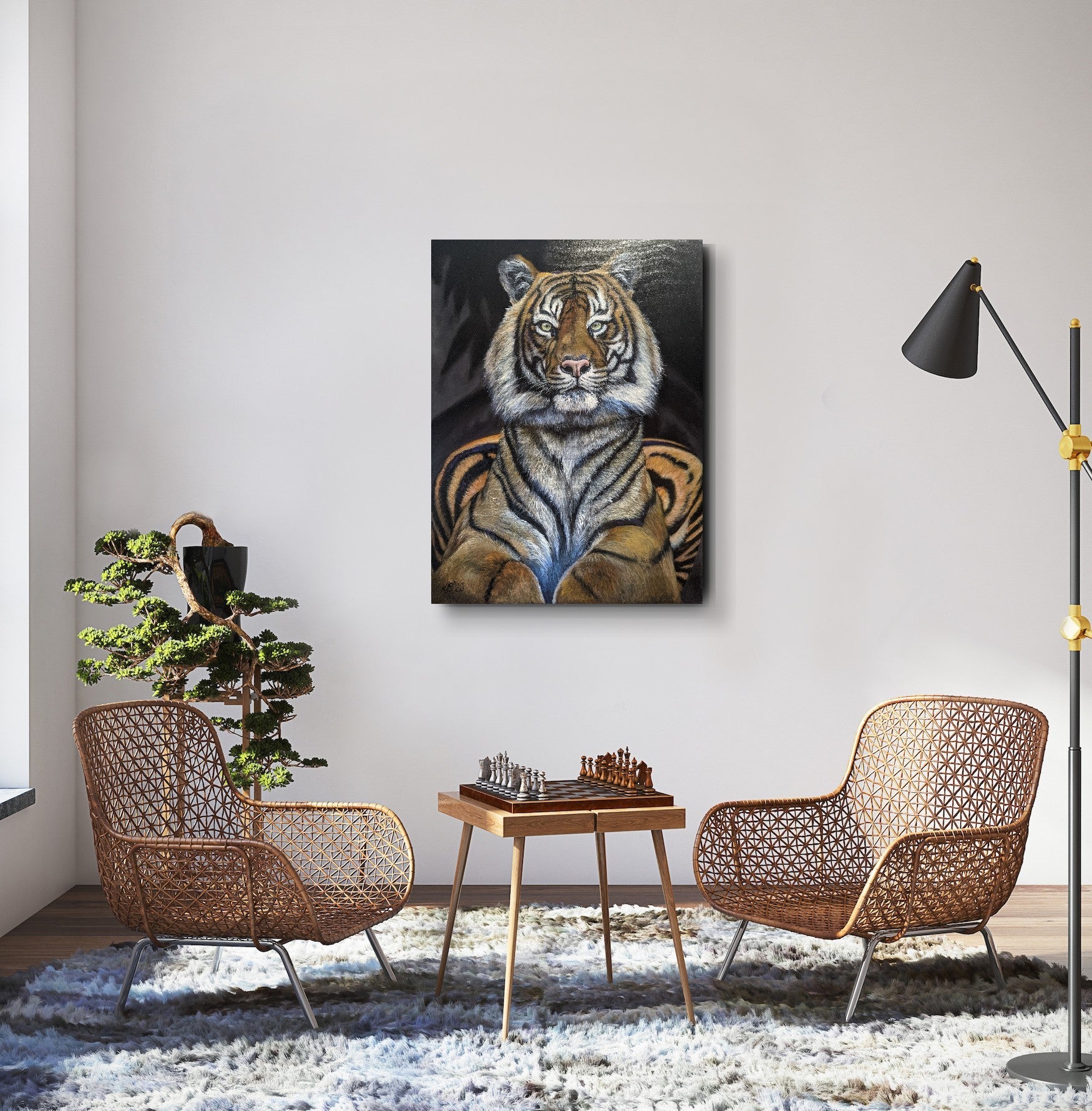 Empress - Sumatran Tiger - Kelly Batsiokis Art